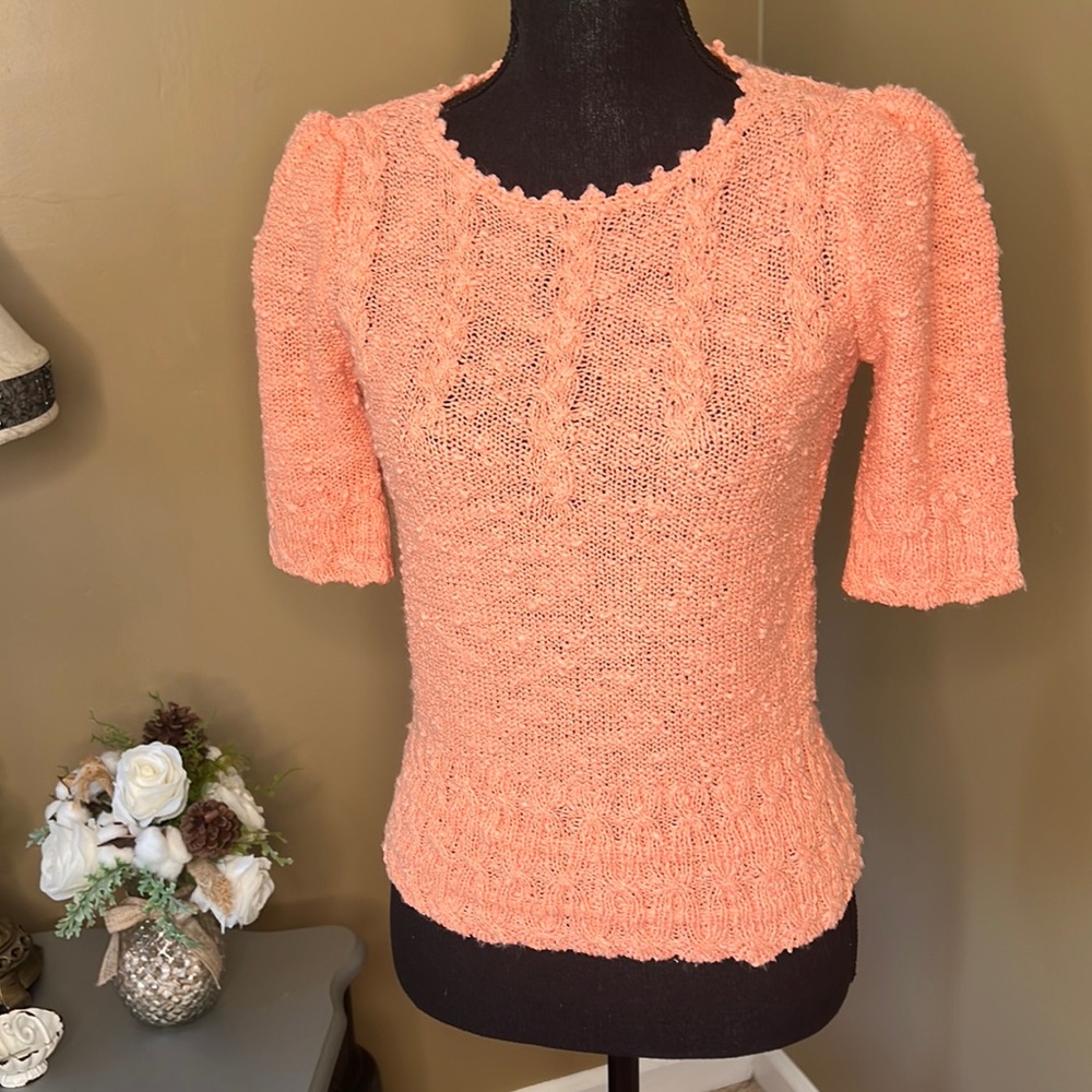 Adorable Vintage Marisa Christina Puffed Sleeve Sweater